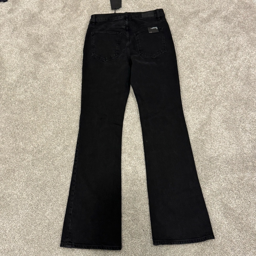 Rails The Sunset High Rise Slim Flare Jeans Black Size 28 NWT - Picture 4 of 12